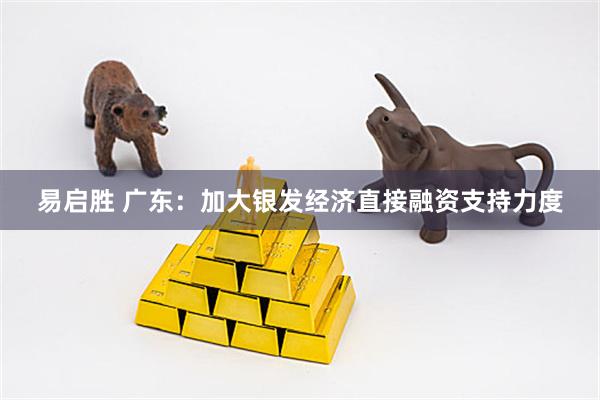 易启胜 广东：加大银发经济直接融资支持力度